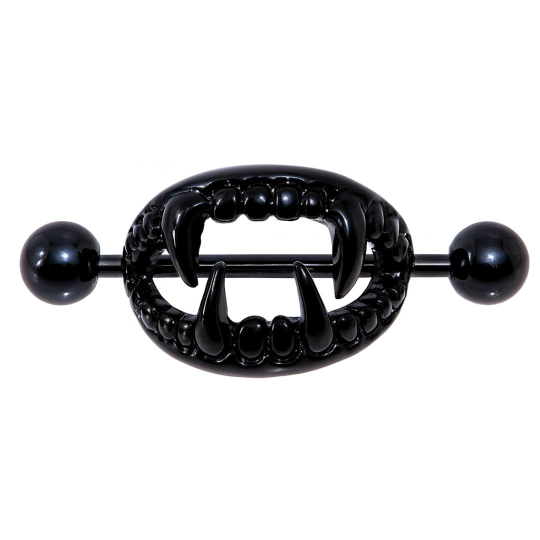 VAMPIRE’S KISS NIPPLE SHIELD SET – 14 GAUGE 5/8" BLACK