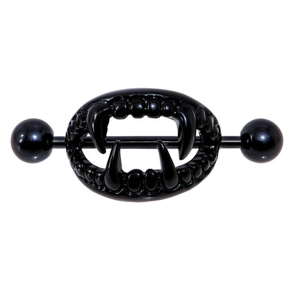VAMPIRE’S KISS NIPPLE SHIELD SET – 14 GAUGE 5/8" BLACK