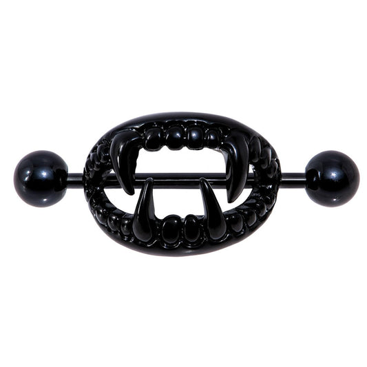 VAMPIRE’S KISS NIPPLE SHIELD SET – 14 GAUGE 5/8" BLACK