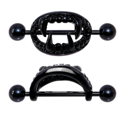 VAMPIRE’S KISS NIPPLE SHIELD SET – 14 GAUGE 5/8" BLACK